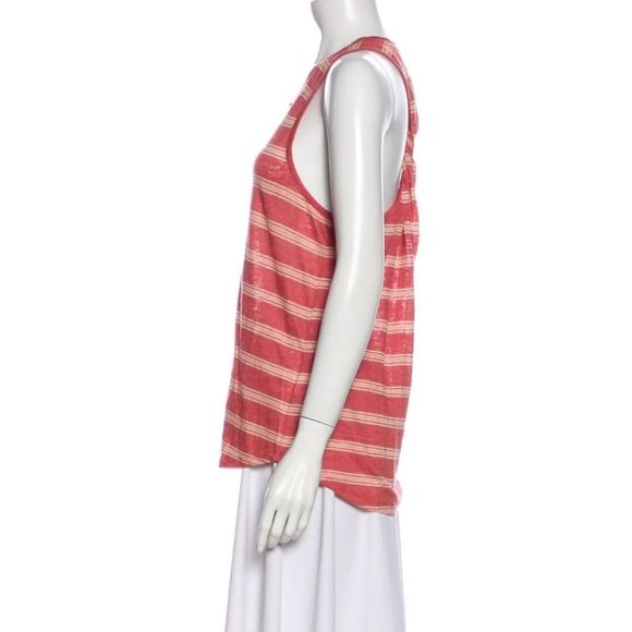 4x$25 JOIE New with trash strip long tunic top large red - Picture 3 of 11